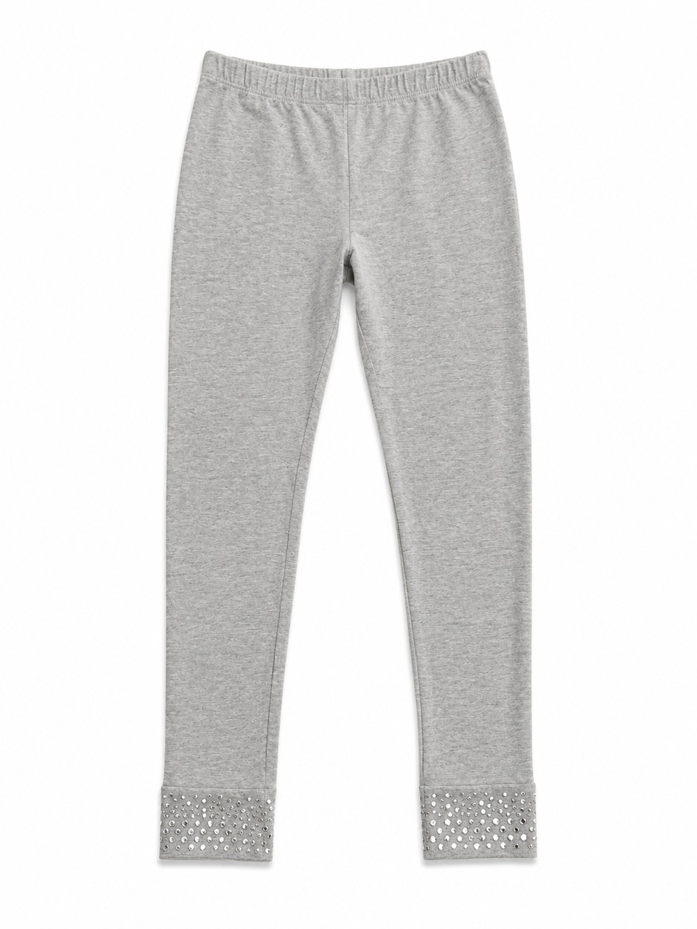 SO Gray Leggings with Rhinestone Embellished Cuffs